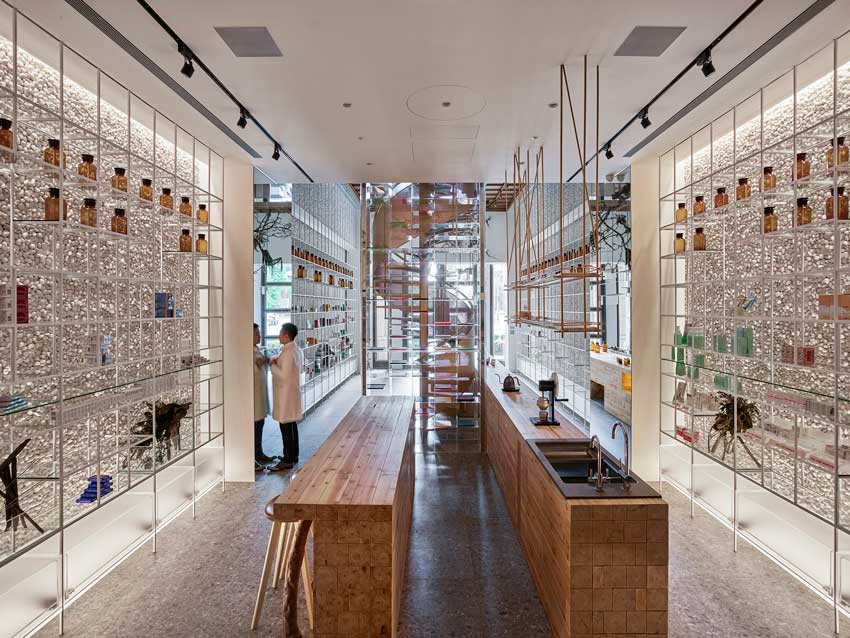 Waterfrom Design, Molecure Pharmacy, Taichung, Taiwan, pharmacy, molecular, design, architecture, arquitetura, house, home, interiors, luxury, real estate